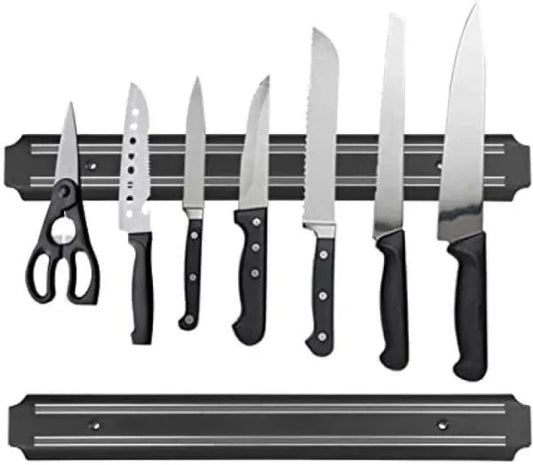 Magnetic Knife Holder Wall Mount Stand For Knives Black